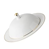 LIGIGWASH 1 Satz Kreativen Keramischen Servierplatten mit Deckel Steak und Dessertteller für Vielseitigen Einsatz Geeignet für Salate Pasta Pizza und
