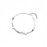 LMRJHAZM Accessoires Silberarmreif, Sterlingsilber-Armband für Damen, S925-Silber, Box-Kette, doppellagiger Armreif, verstellbare Herz-runde Perlen, Charm-Armbänder, Schmuck, Geschenke für Frauen