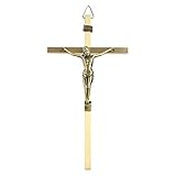 Navna Katholisch für Kreuz Kruzifix Wand für Kreuz Christus Kirche Religiöses Gebet Hängende Ornament Kapelle Dekoration Wandkreuz Christus