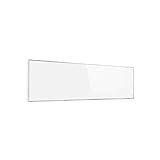 Klarstein Wonderwall - Infrarotheizung mit Thermostat, Infrarotheizkörper mit Carbon Crystal Technik, Wochentimer, Auto-Abschaltfunktion, IP24, 30 x 100 cm Heizpanel, 300 Watt, weiß