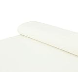 Baumwoll - Stoff French Terry Sommersweat einfarbig creme -...