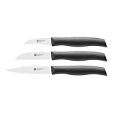 Zwilling 38737000 Twin Grip Messerset, 3-tlg., Friodur Klinge, Griff: Kunstoff, schwarz, 350 x 105 x 15 mm, 1 - Pack