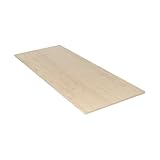 WRK21 Tischplatte 180 x 80 cm Mandal Ahorn - 25 mm melaminbeschichtete Arbeitsplatte, ABS-Kante, pflegeleicht - für Schreibtische, Home-Office & DIY