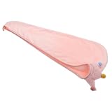 PAMINGONO Absorbierende Dicke Korallenfleece Trockenhaube mit Kronen design Schnelltrocknendes Haarhandtuch für Erwachsene für Langes Haar und Schonende Haartrocknung Duschen