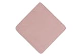 Jollein Kapuzenhandtuch Baby - Frottee, Wild Rose - 100% Baumwolle - 75x75cm - OEKO-TEX-Zertifziert - Babyhandtuch mit Kapuze für Mädchen und Jungen