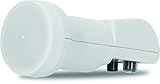 TechniSat Universal Twin-LNB mit 40 mm Feedaufnahme (digital LNC für 2 Teilnehmer oder einen Twin-Receiver, Wetterschutz, UHD, 4K, HD)