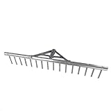 Rekord Aluminium Rechen (leicht) mit 16 Zinken Breite 62 cm - ohne Stiel, Rechen, Gartenrechen, Laubrechen, Harke, Gartenwerkzeug, Rake, Planierrechen