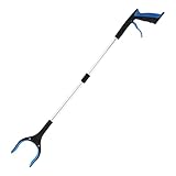 Wuvfojca Faltbare Greifzange Für Senioren 83cm Aluminium 360° Reacher Grabber Tool Mülizange Greifzange Drehbarer Kopf Greifhilfe Für Senioren Mit Magnetspitzen Langer Greif-Werkzeug