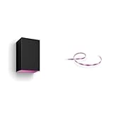 Philips Hue White & Color Ambiance Resonate Outdoor Wandleuchte (1.180 lm) White & Color Ambiance Lightstrip Plus Basis-Set V4 (2 m)