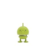 Hoptimist Bumble Wackelfigur & Glücksbringer, Skandinavische Deko Figuren für Wohnzimmer, Schreibtisch, Büro, Bürodeko & Lustige Kleine Geschenke, 4,5 x 5,8 x 7,6 cm, Small, Lime
