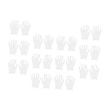 VILLCASE 12 Paare Verdickte Baumwollhandschuhe komfortabel Bequeme Handschuhe Griffhandschuhe für die Arbeit Schutzhandschuhe Arbeitshandschuhe Weiß