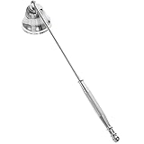 Kerzenlöscher aus Edelstahl, Dochtlöscher, 9.7in, Kerzenlöscher für die meisten Kerzen, Kerzenlöscher zum Verschenken geeignet, lang (Silber)