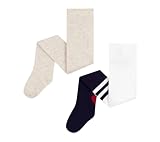Petit Bateau Lot de 2 paires de collants bébé en jersey de coton