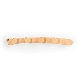 anaan Flappi Kindergarderobe aus Holz mit 5 Haken 50 cm Wandhakenleiste Vogel Design Kinder Kleiderhaken Garderobenleiste für Kinderzimmer zur Wandmontage