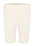 wobera ANGORA Damen-Unterhose bis Knie mit 40% Angora (x-Large, wollweiß)