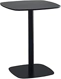 Klassisches Bistro-Möbel, Cocktail-Bistro-Tisch aus Metall, für drinnen und draußen, Restaurant, Kneipe, Beistelltisch, quadratisches Ecksofa, Couchtisch für Wohnzimmer, Balkon, Pat (B, 60 x 75 cm)