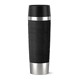 Emsa 515615 Vorgängermodell Travel Mug, Thermobecher, Edelstahl, 500 milliliters, Schwarz