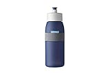 Mepal - Sportflasche Ellipse - Praktische Wasserflasche für Sport, Gym & Freizeit - Sport Trinkflasche mit weichem Ausgießer - Spülmaschinenfest & BPA-frei - 500 ml - Nordic Denim