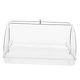 Mobestech Brotbox -Lagerbehälter Keksbehälter Brotbeutel für selbstgebackenes Brot Brotbehälter Brotkasten Vitrinen Bäckerei Gebäckvitrine Brothalter Brotspender Plastik Transparent
