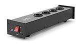 Dynavox HiFi-Netzfilter X1000B, Mehrfach-Steckdosenleiste...