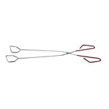 Holzkohlegrillzange 38,1 cm mit gepolsterten Griffen und quadratischem Kopf für einfaches Wenden und Anheben von Lebensmitteln