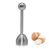 Eierköpfer Edelstahl Eieröffner, Eier Cutter Eierköpfer, Eier Cracker für Weiche und Hartgekochte Eier oder Rohe Eier (1)