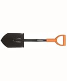 Fiskars Auto-Spaten, Solid, Gewicht: 1,4 kg, Länge: 80 cm, Stahl/Kunststoff, Schwarz/Orange, 1014809