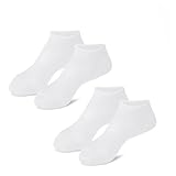 Silikon Feuchtigkeitssocken Anti Rutsch Fuß Spa Gel Socken Fußpflege Weiche Moisturizing Silikonsocken für Füße Gelsocken für Trockene Rissige Füße Damen Herren Geschenk (6#)