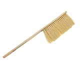 LOORGVEL Kleiner Handbesen 45cm Industrie Bürste aus Robusten Fasern Weiche Textil und Staubbürste für Betten Werkstatt und Tastaturreinigung