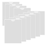 XINGSUI A5 Selbstklebetaschen transparent-10 Stück 14.8x21cm Visitenkartentaschen Kleben,Etikettenhalter Selbstklebend,zum Schutz Ihrer Karten oder Fotos(vertikal Version)