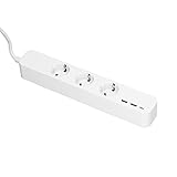 Smart Strip Hub, EU-Stecker AC100-250 V WIFI Smart Power Strip 3 Steckdosen 2 USB-Anschlüsse 1 Typ-C-Schnellladung Breite Heimkompatibilität (16A)