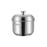 Dampfschüssel aus Edelstahl für Küche, Dampf, Suppenschüssel mit Deckel, gedämpfte Eier, Schüssel, kleine Töpfe, Küchenwerkzeug, einfach zu bedienen