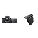 Sony Vlog-Kamera ZV-1 (Digitalkamera, 24-70mm, seitlich klappbares Selfie-Display für Vlogging & YouTube, 4K Video) + Shotgun Mikrofon ECM-B10 (Kompakt, Kabellos, Batterielos)