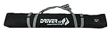 Driver13 ® Skitasche Skisack für Ski Skistoecke, Schitasche zum Aufbewahren und Transport beim Skifahren (185 cm, schwarz-grau)