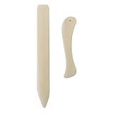 2PCS White Bone Folder Tool, aus Kunststoff, Papier Bonefolder Falzbein Knochen Ordner, Falzbeine Werkzeug, für Papierhandwerk, Kartenherstellung, Bürobedarf und Handgemachtes
