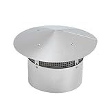 GarveeLife Chimney Cap Schornsteinkappe, Silber, 8 in Silver