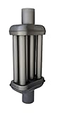 TimSistem 120mm Abgaswärmetauscher Warmlufttauscher Rauchrohr Kaminrohr Rauchgaskühler Abgasrohrdurchmesser (80 cm)