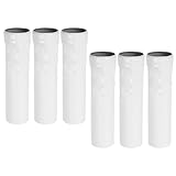 Artibetter 6 Stück Kronleuchter Kerzenhülsen aus Eisen E14 Kompatibel 10X27X25cm Tropfschutz für Europäische Kristallleuchten Selbstgemacht Beleuchtungszubehör