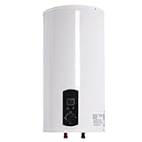WSIKGHU Warmwasserspeicher Boiler 50L/80L/100L/120L, Energiesparend 2000W Vertikaler Wandmontierter Warmwasserbereiter, Max. 75°C, Mit Leckageschutz, G1/2-Stecker (80L)