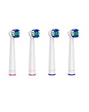 YTEATH PRO Aufsteckbürsten für elektrische Zahnbürste für Y06W, 4 Stück, elektrische Zahnbürstenköpfe, Weiß