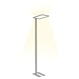 INNOVATE LED Stehlampe Büro Tageslicht – 40W+40W Up & Down Office Stehleuchte dimmbar 7500 Lumen – 2m Bürostehleuchte Bürostehlampe UGR