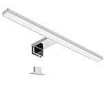 LIGHTWORLD24 50cm LED Spiegelleuchte I Badleuchte I Schminklicht I Badezimmer I Aufbauleuchte I Schrank-Beleuchtung I Klemmleuchte I Neutral-weiß I 230 V I 650LM I IP44 I 7W