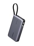 UGREEN Nexode Power Bank, 20000mAh 145W Schnellladen mit Integriertem USB-C Kabel, Externe Handyakkus Kompatibel mit Laptop, Galaxy S25 Ultra, iPhone 17/16/15 Serie, Dell und mehr
