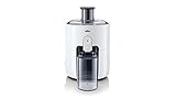 Braun PurEase Entsafter SJ 3100 WH – Juicer für selbstgemachte Säfte, Großer Einfüllschacht für ganze Früchte, mit ColdXtract Technologie zum Erhalt der Vitamine, 500 Watt, Weiß