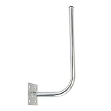 Premium X 30cm Wandhalter 70cm Mast Stahl verzinkt Ø 38mm große Platte Wetterstation Wand-Halterung extra lang