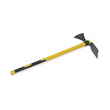 blizz-z Wiedehopfhacke (kantiges Blatt) mit Fiberglasstiel in Profiqualität | Hacke, Gartenhacke, Gartenwerkzeug, Wurzelentferner, Rodungsarbeiten | Made in Germany