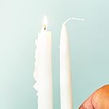 Tropfkerzen Weiß - Schwarz (2 Stücke) - Drip Candles (White, 1)