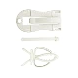 HOMSFOU 2 Stück Papageien Gemüseclip Weiß Vogelkäfig Befestigungsclip aus Langlebigem Material Praktisches Vogelkäfig Zubehör für Sicheres Fixieren von Snacks und Zufälliger Stil