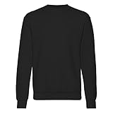 Fruit of the Loom Herren Sweatshirt, langärmelig, 62–202–0 M Schwarz