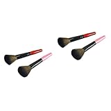 FRCOLOR 4 Stück Puderpinsel Puder-Make-up-Pinsel Concealer Pinsel kosmetikpinsel makeup brushes Professioneller Make-up-Pinsel Bilden Schüttgut Make-up Pinsel erröten malen Hölzern